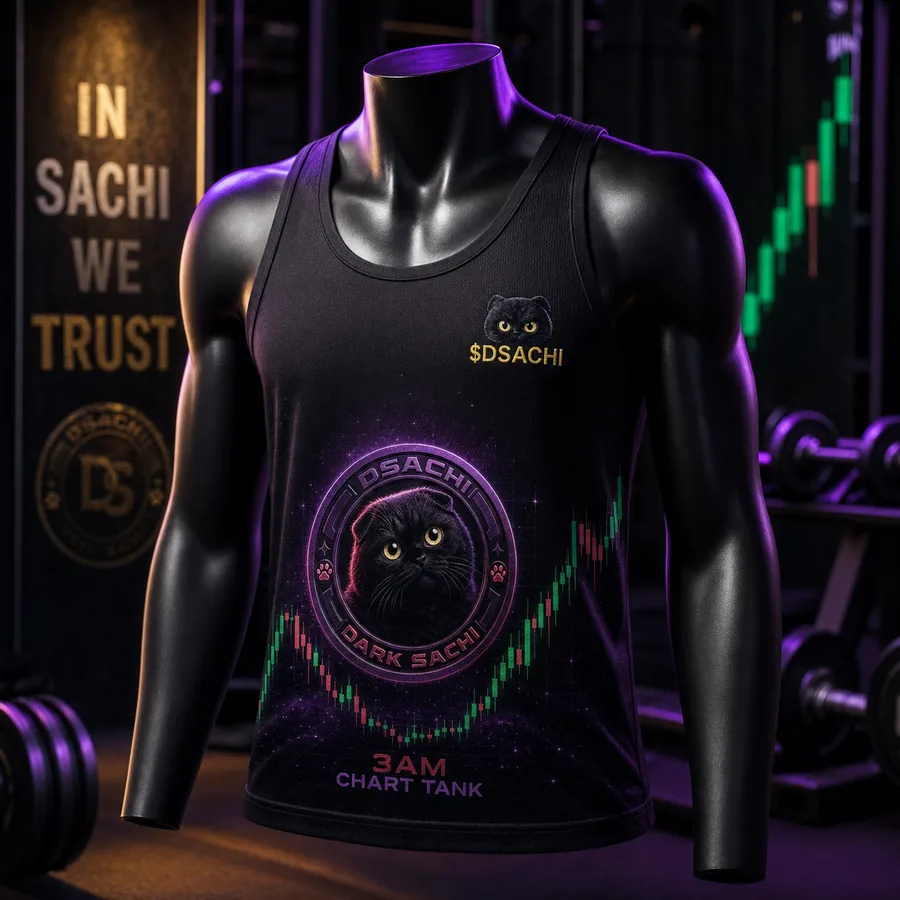 3AM Chart Tank — Dark Sachi tank tops from the $DSACHI nocturnal collection