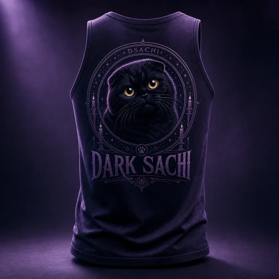 Arcane Backprint Tank — Dark Sachi tank tops from the $DSACHI nocturnal collection