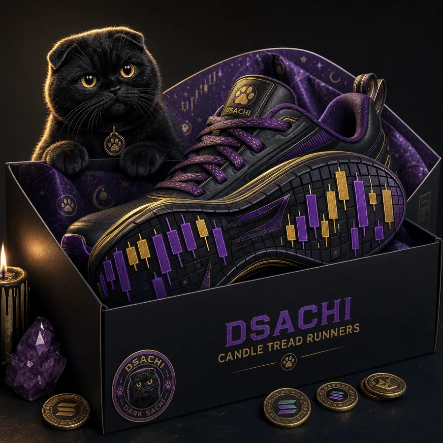 Candle Tread Runners — Dark Sachi shoes from the $DSACHI nocturnal collection