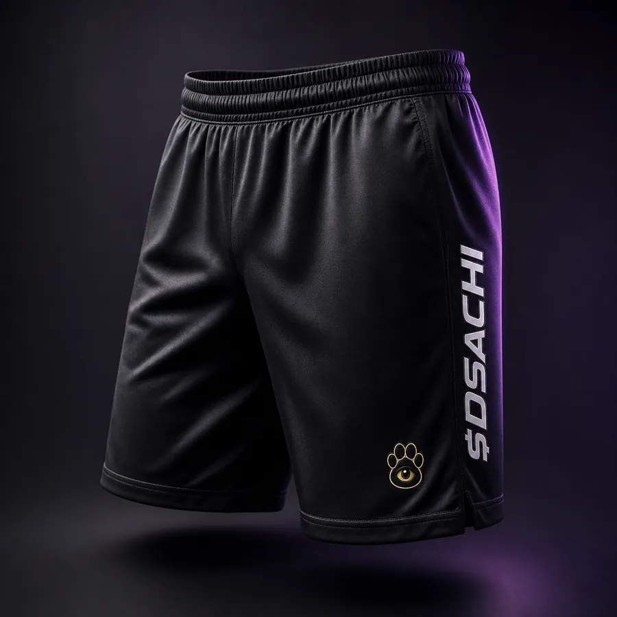 Diamond Paw Shorts — Dark Sachi shorts from the $DSACHI nocturnal collection