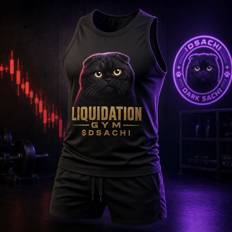 Liquidation Gym Tank — Dark Sachi tank tops from the $DSACHI nocturnal collection