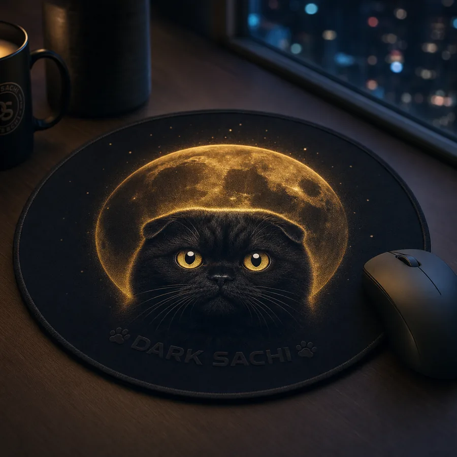 Moon Window Mouse Pad — Dark Sachi mouse pads from the $DSACHI nocturnal collection