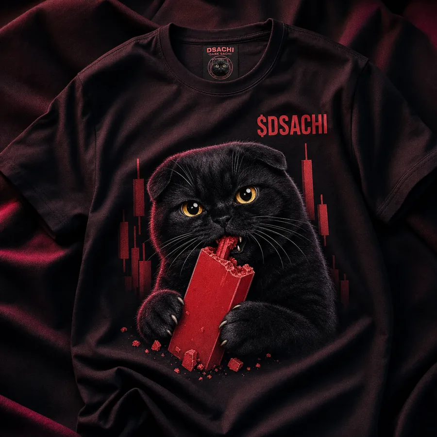 Red Candle Snack Tee — Dark Sachi t-shirts from the $DSACHI nocturnal collection