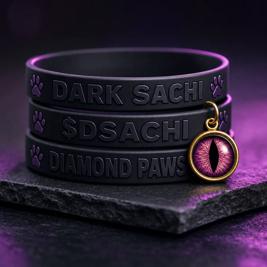 Void Oath Wristbands — Dark Sachi wrist bands from the $DSACHI nocturnal collection