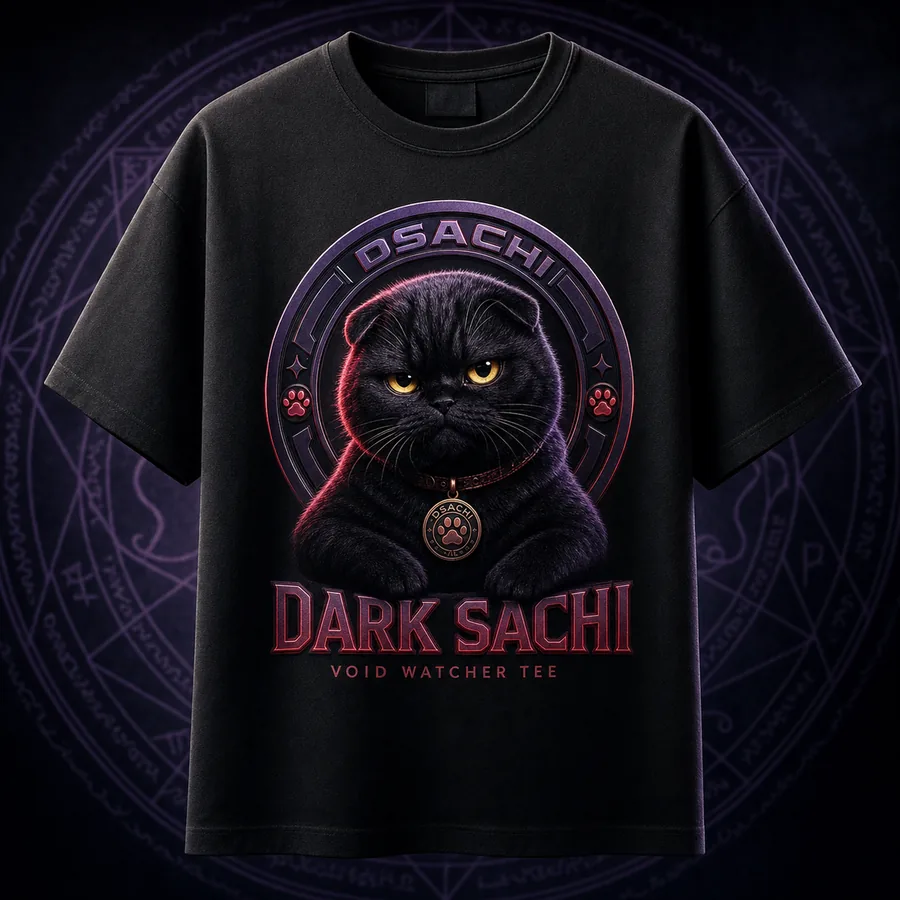 Void Watcher Tee — Dark Sachi t-shirts from the $DSACHI nocturnal collection